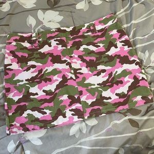 Fashion Nova Camo Mini Skirt